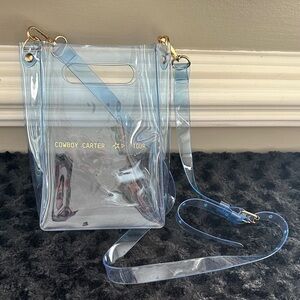 Cowboy Carter Beyoncé tour clear crossbody bag